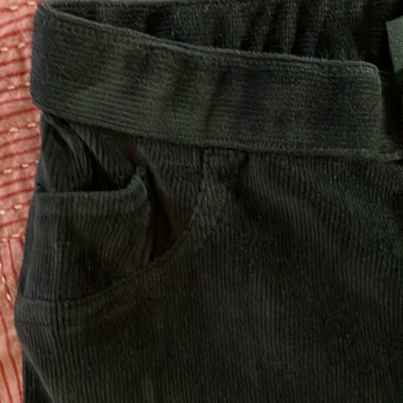 HUE velvety corduroy jean look leggings / Black Cotton Blend - Picture 5 of 16